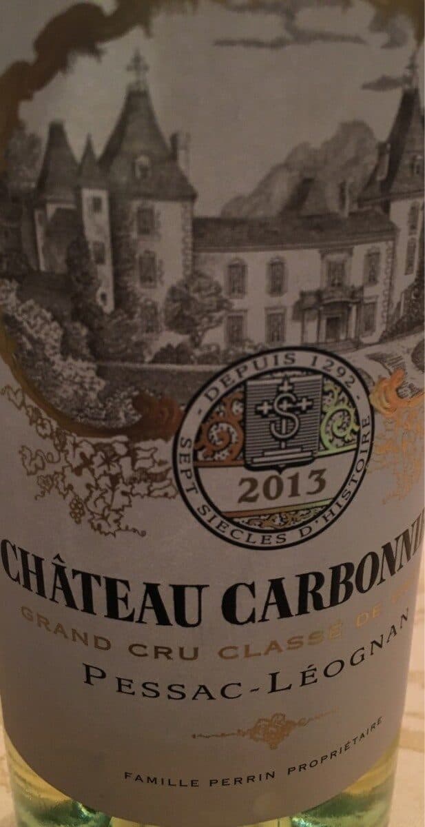CHATEAU CARBONNIEUX CHATEAU CARBONNIEUX GRAND CRU CLASSE DE GRAVES PESSAC - LEOGNAN packshot
