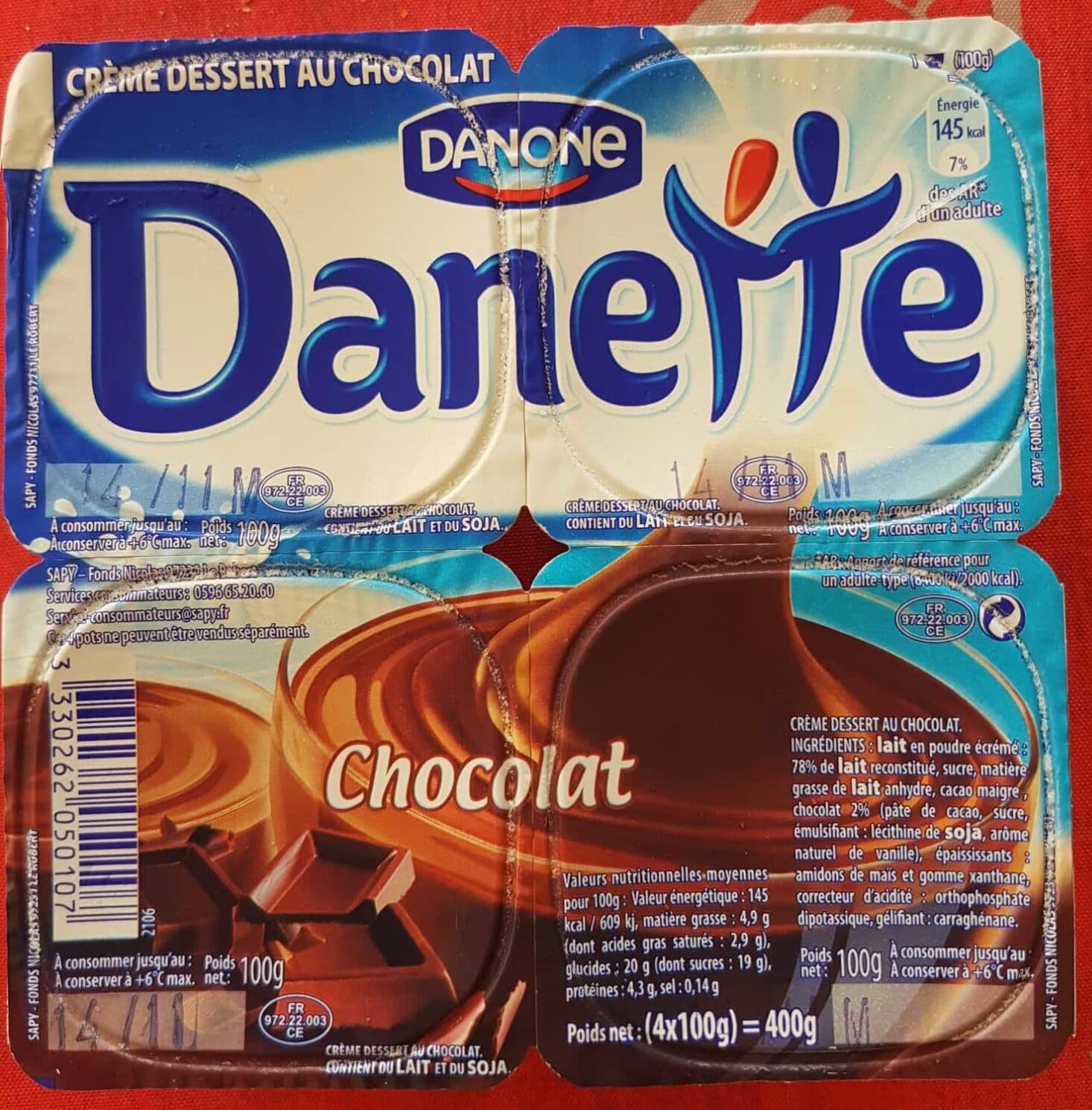 Danette Danette chocolat packshot