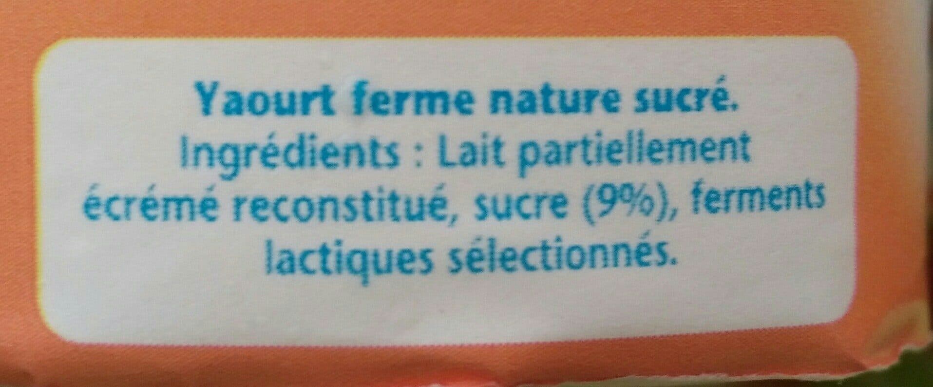 Open Food Facts Yaourt nature sucré packshot