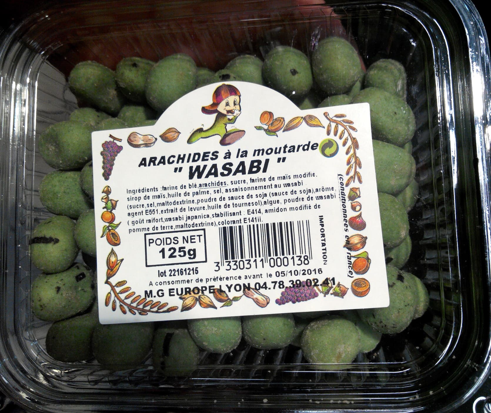 M.G Europe Lyon Arachide a la moutarde Wasabi packshot