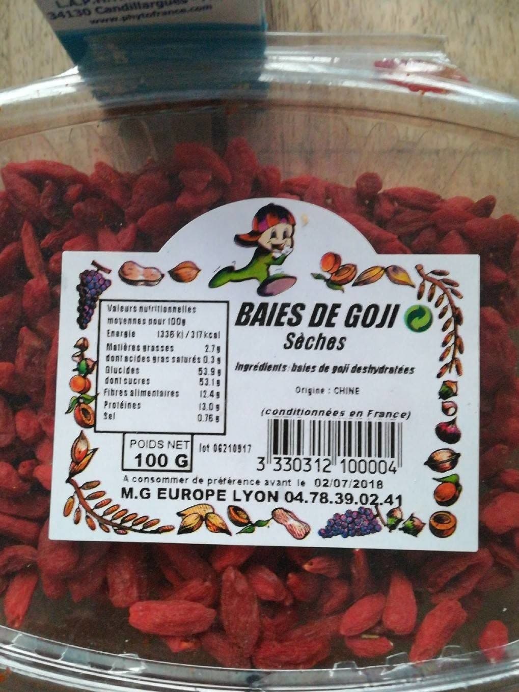 Mg Europe Lyon Baies de goji packshot