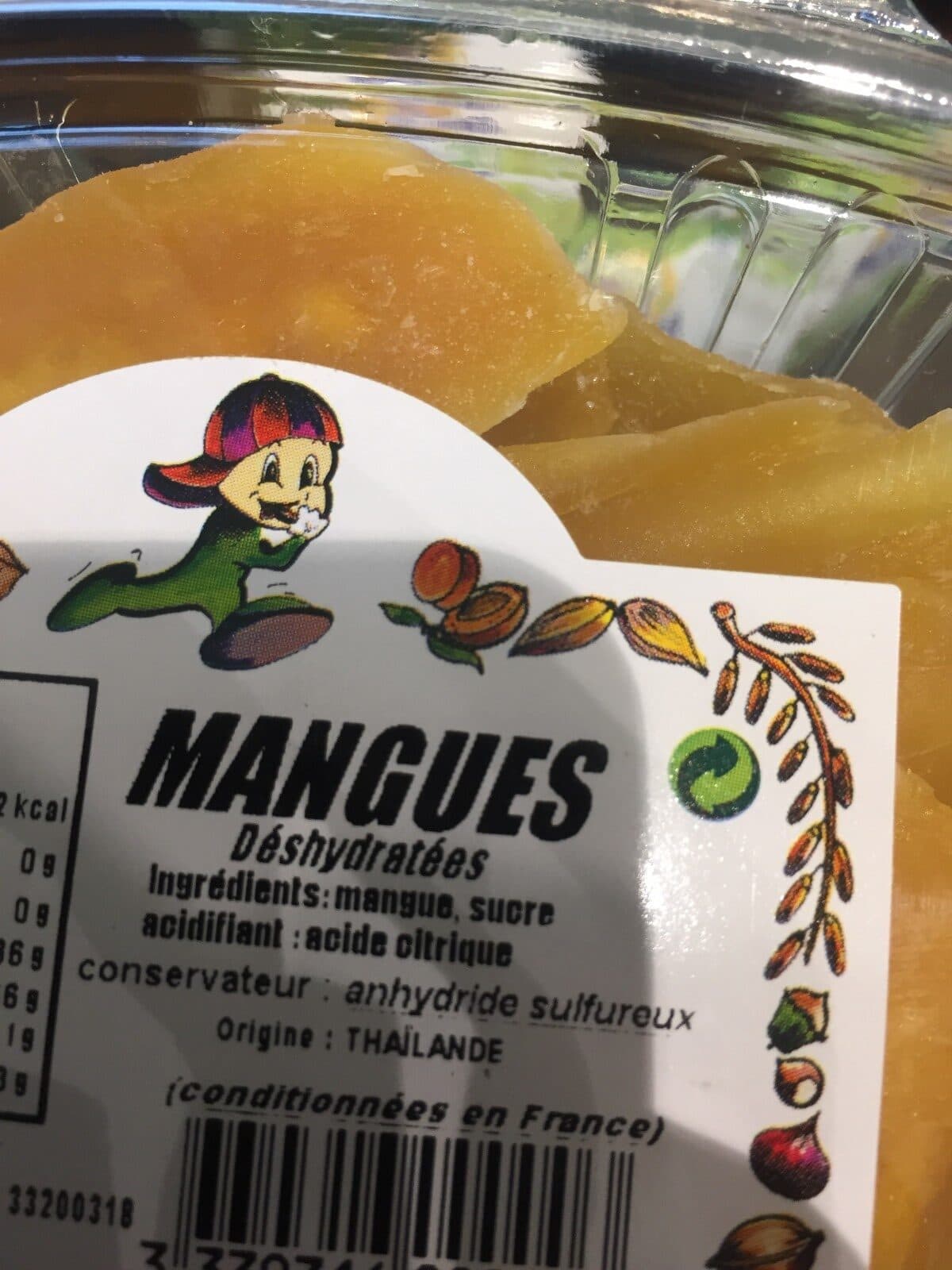 Open Food Facts Mangues déshydratées packshot