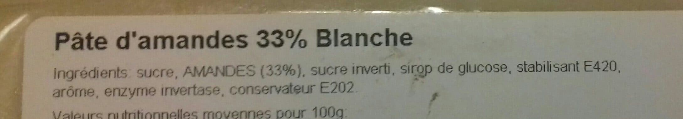 MG Europe Pâte d'amandes 33 % blanche packshot