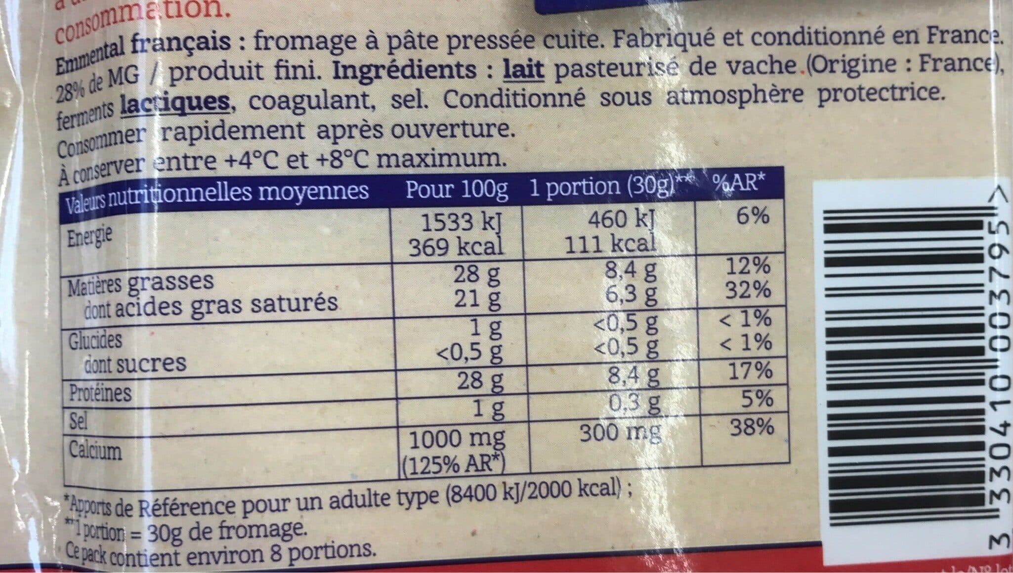 Les Fromagers de Sainte-Colombe Emmental Français packshot