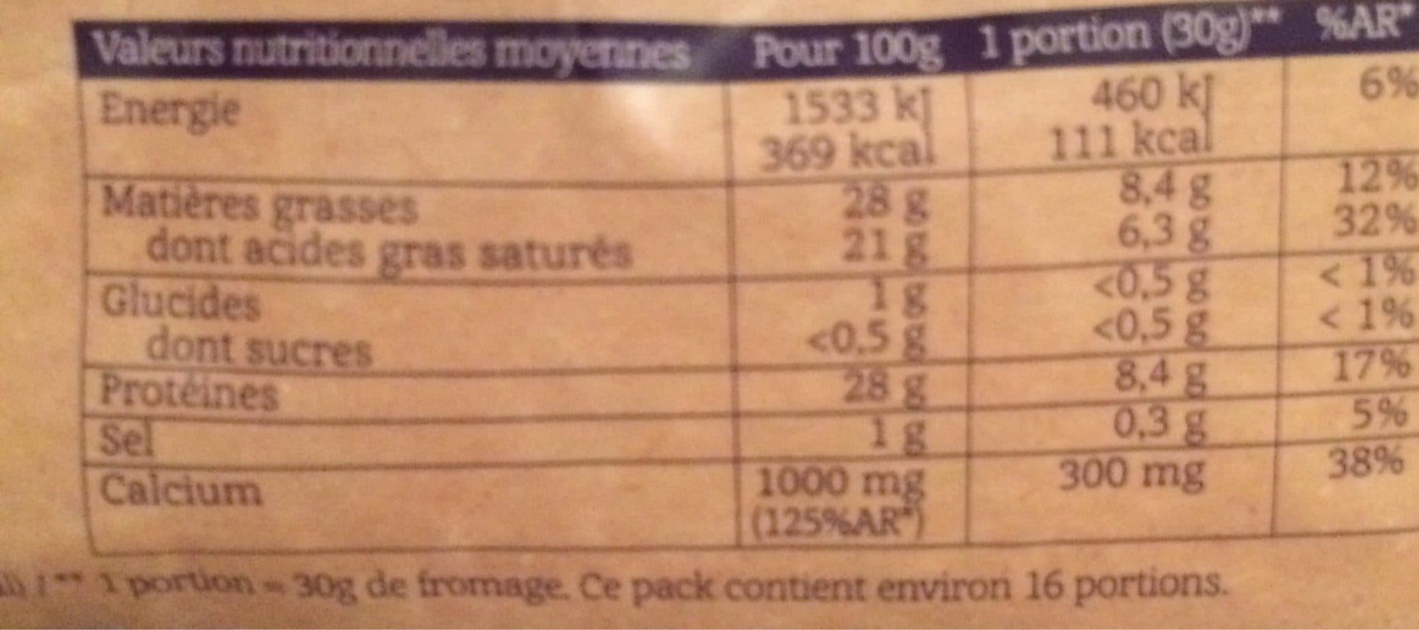 LES FROMAGERS DE SAINTE COLOMBE Emmental français packshot