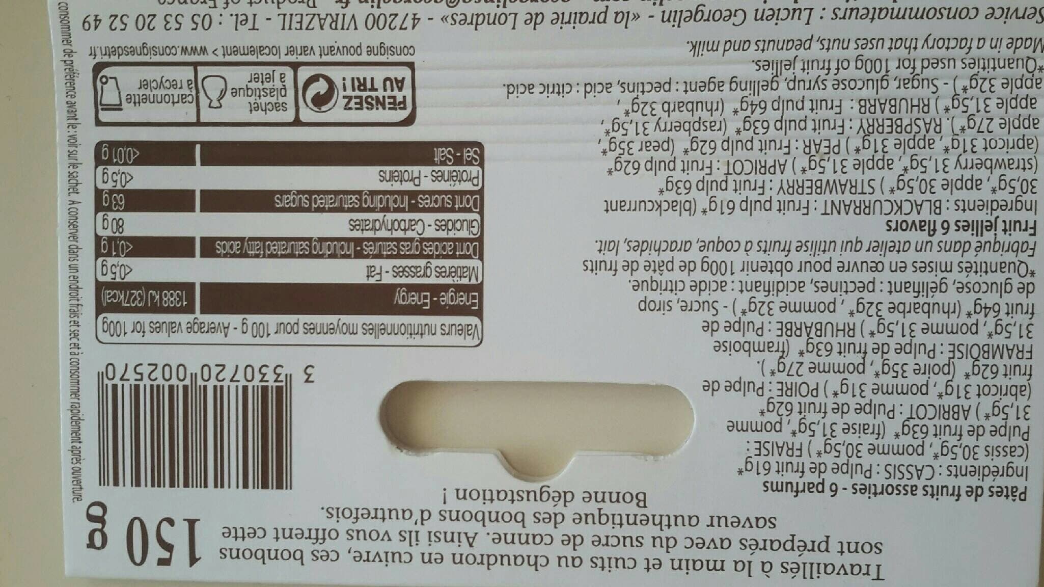 Lucien Georgelin Pates de fruits packshot