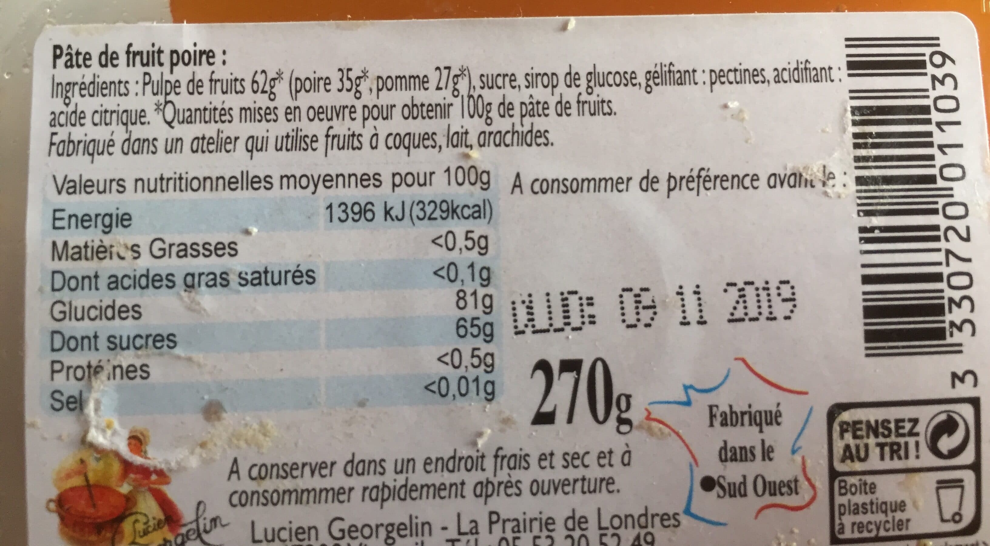 Lucien Georgelin Pate de fruit packshot