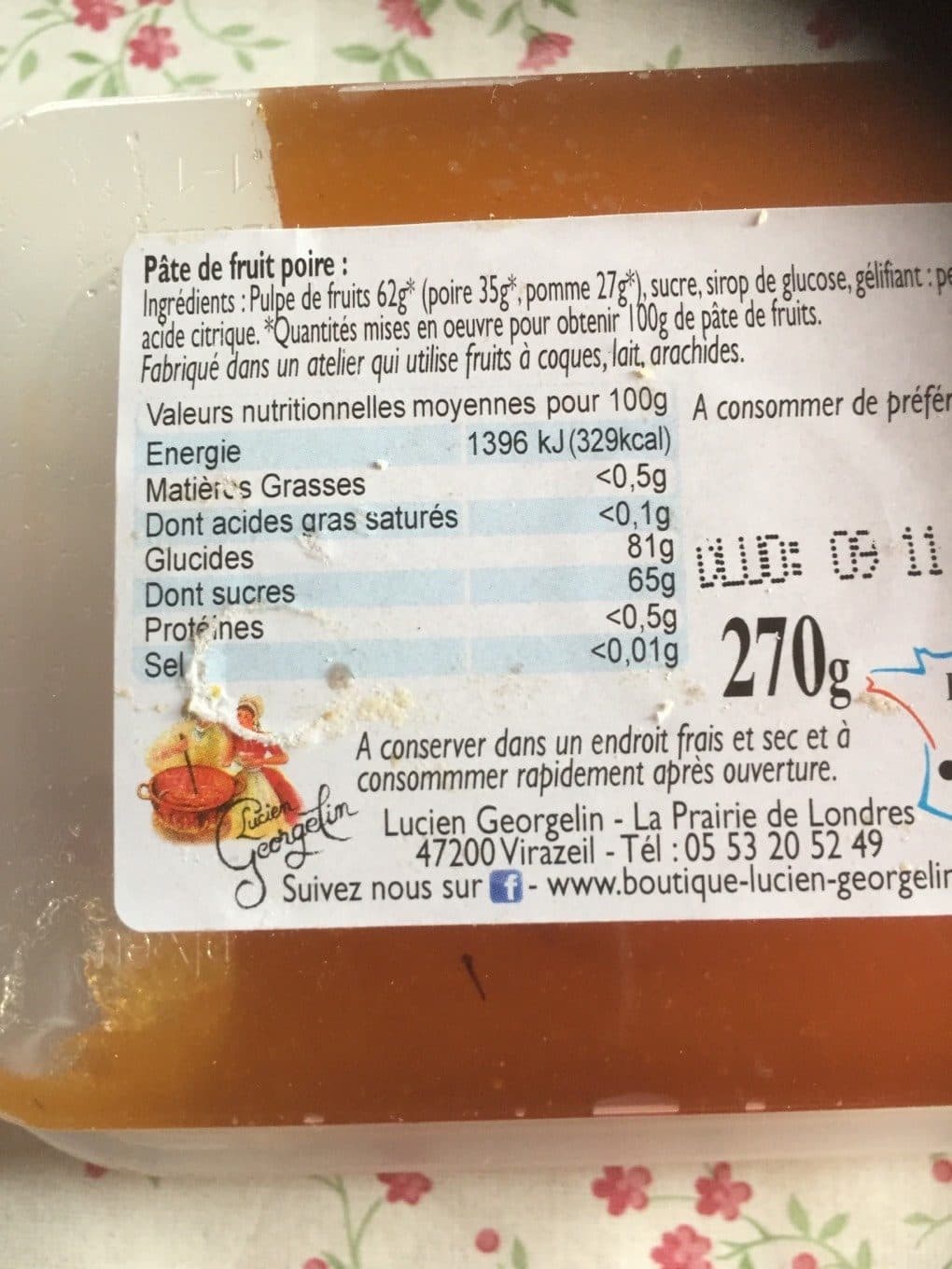 Lucien Georgelin Pate de fruit packshot