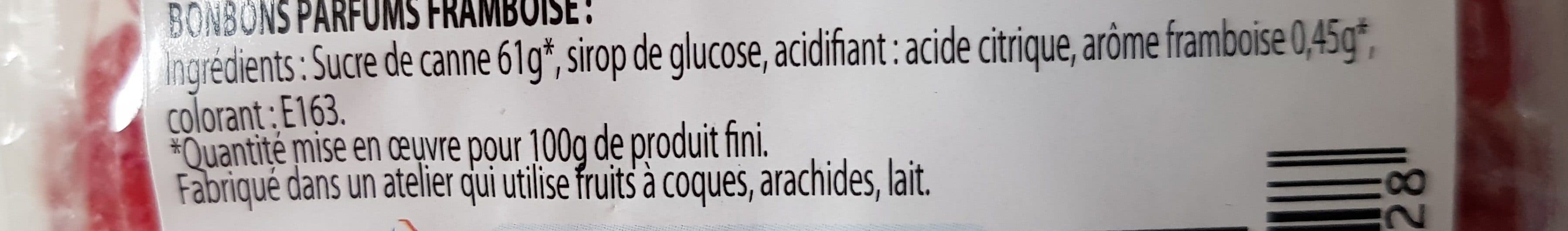 Lucien Georgelin Bonbons au sucre de canne, arôme framboise, cuits au chaudron packshot