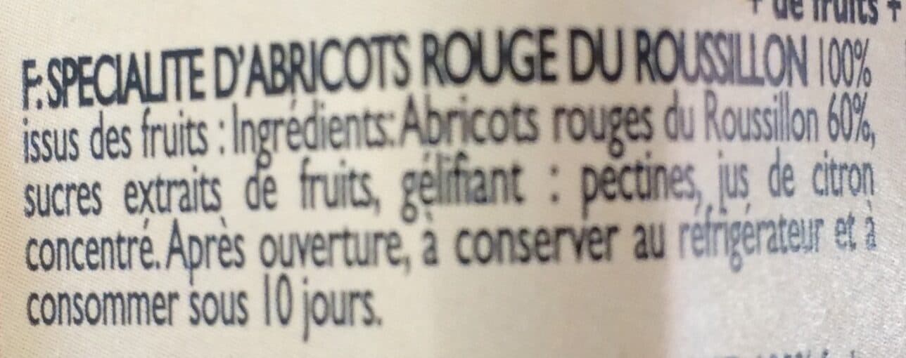 Lucien GEORGELIN Confiture abricots rouges du Roussillon packshot