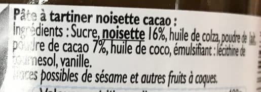 Lucien Georgelin Pate à tartiner noisette cacao packshot
