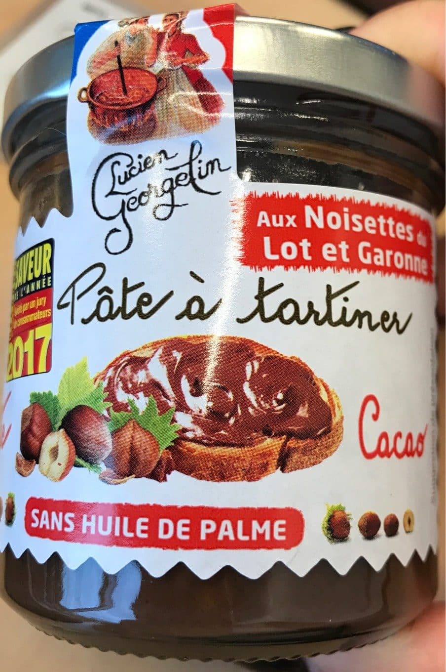 Lucien Georgelin Pate a tartiner noisette cacao packshot