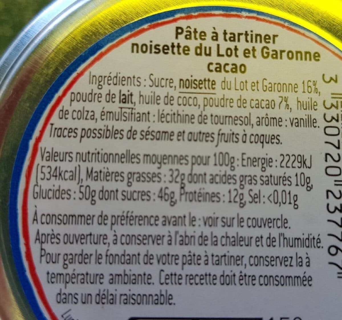 Lucien Georgelin Pate a tartiner noisette cacao packshot