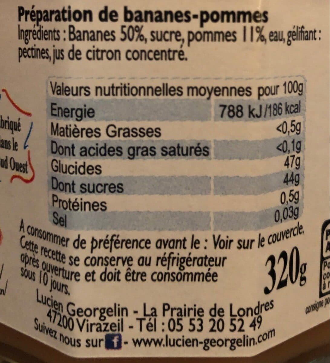 Lucien Georgelin Banane Cuite aux Pommes et au Chaudron packshot