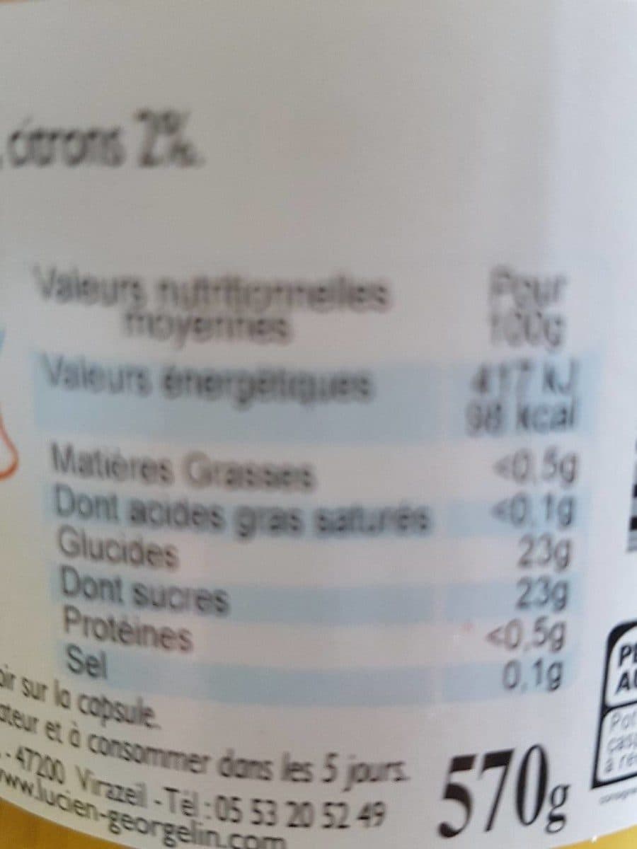 Lucien Georgelin Compote pomme citron packshot