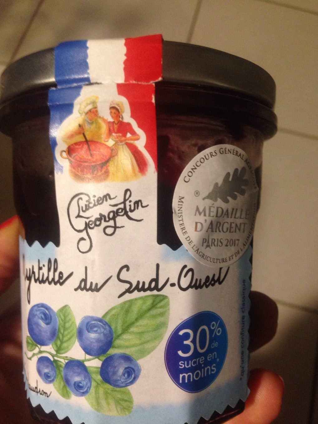 Lucien Georgelin Confiture myrtille du sud ouest packshot