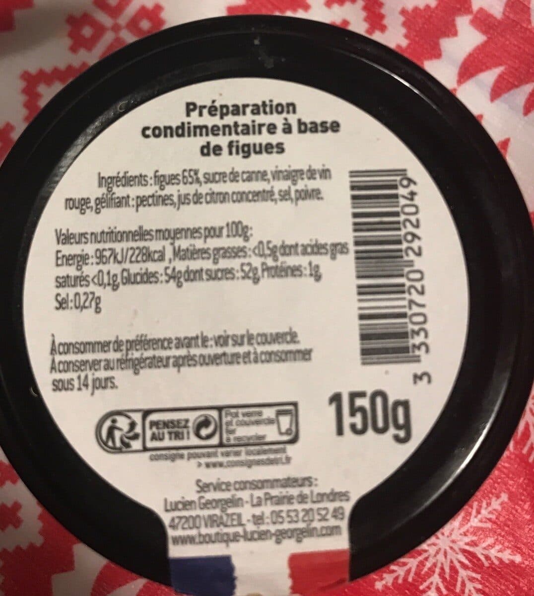 Lucien Georgelin Confit de Figues blanches packshot