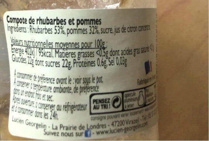 Lucien Georgelin Compore a ma facon rhubarbe pomme packshot