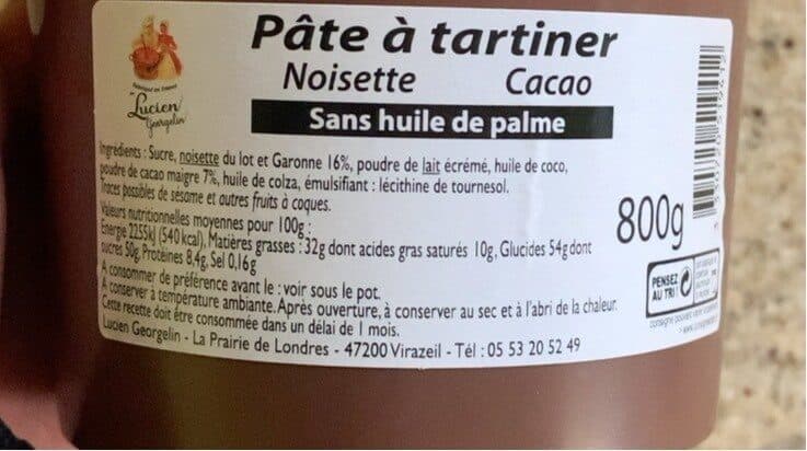 Lucien Georgelin Pâte à tartiner packshot