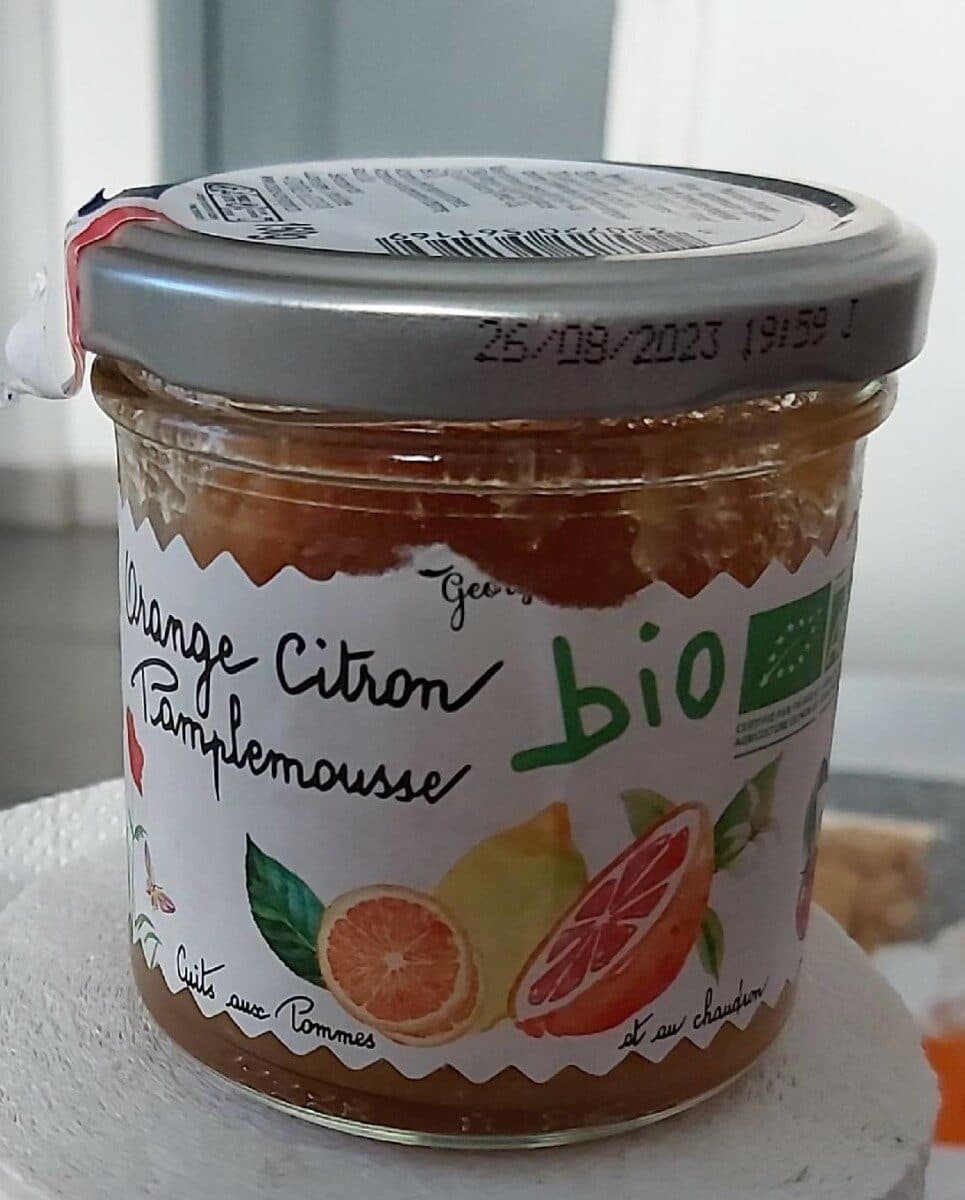Lucien Georgelin Confiture orange citron pamplemousse cuits aux pommes packshot