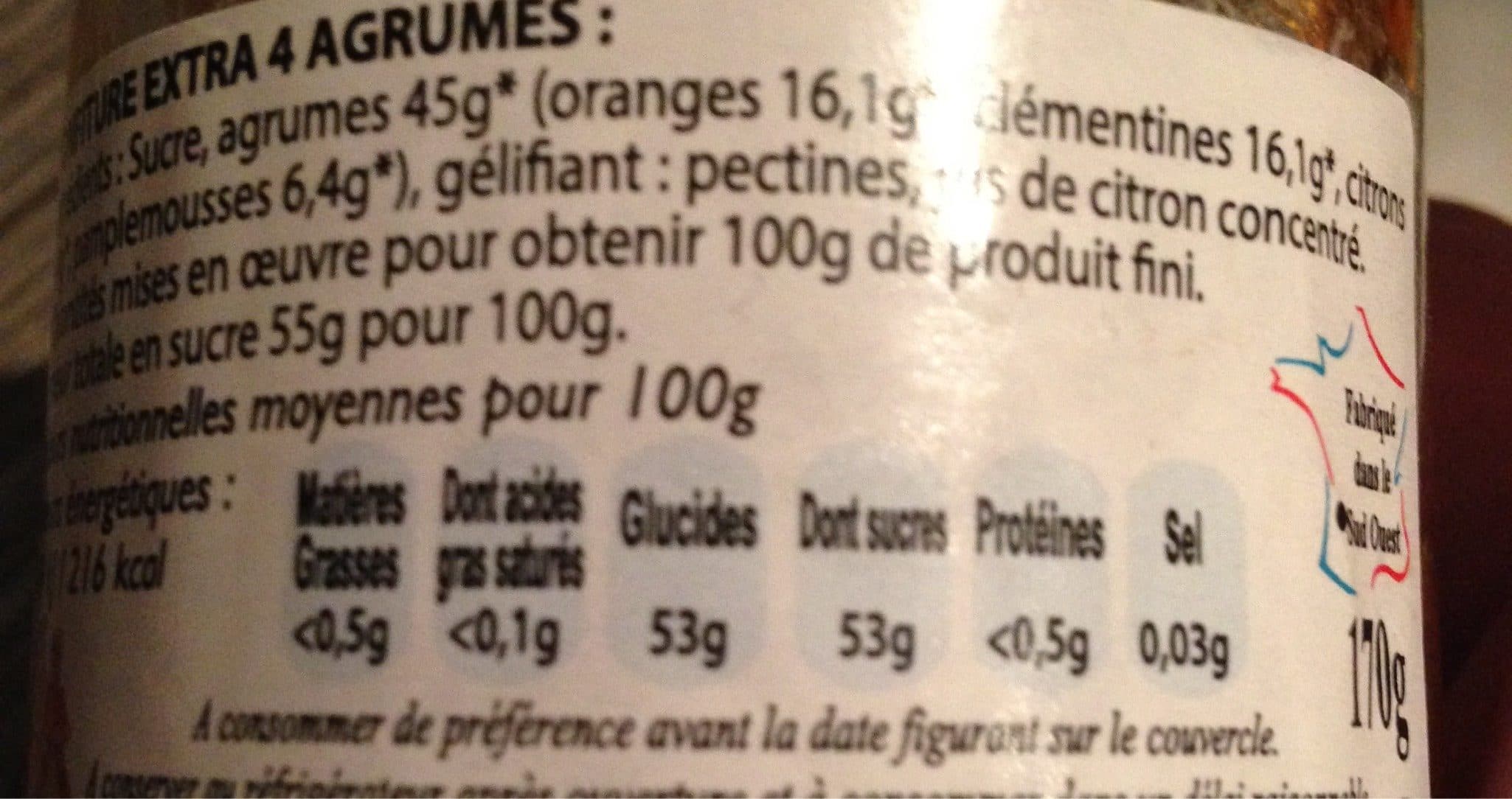 Lucien Georgelin Confiture extra 4 agrumes packshot