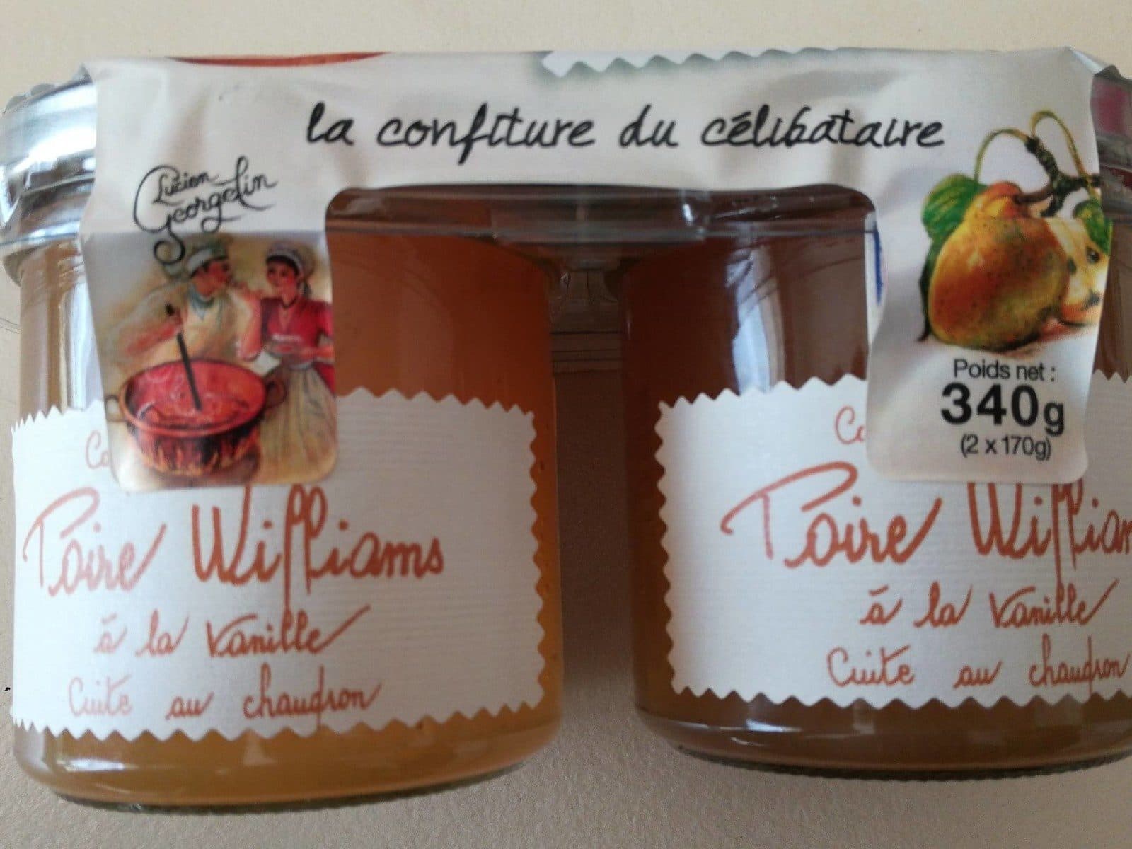Lucien Georgelin Confiture extra de poires williams à la vanille packshot