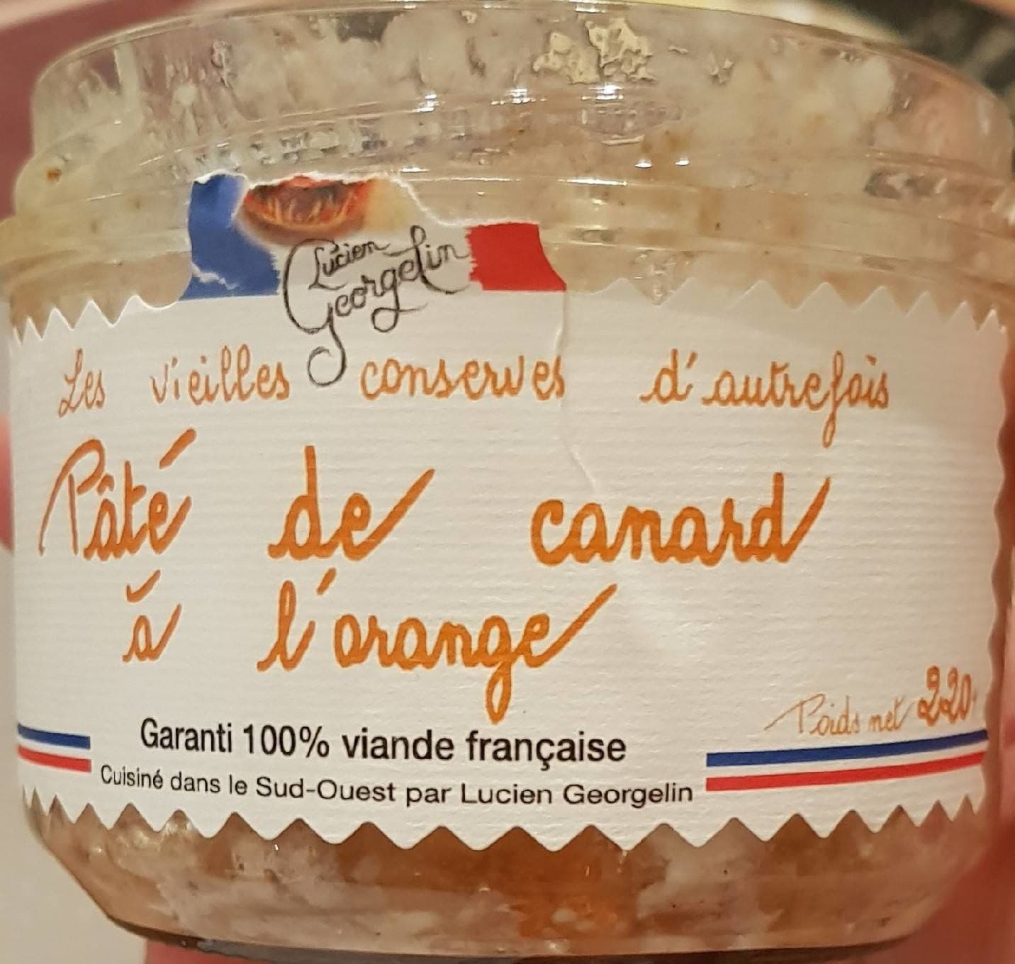 Les Vieilles Conserves D'autrefois Paté de canard à l'orange packshot