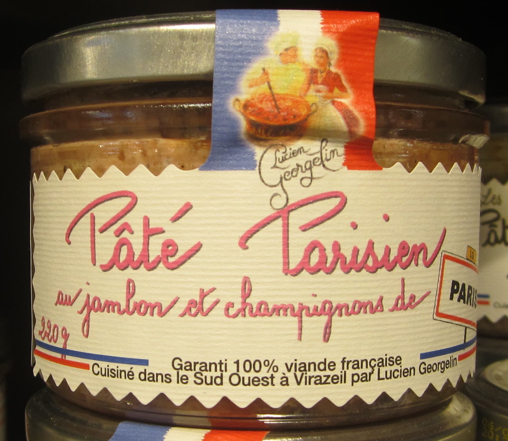 Lucien Georgelin Pâté Parisien au Jambon et Champignons de Paris packshot