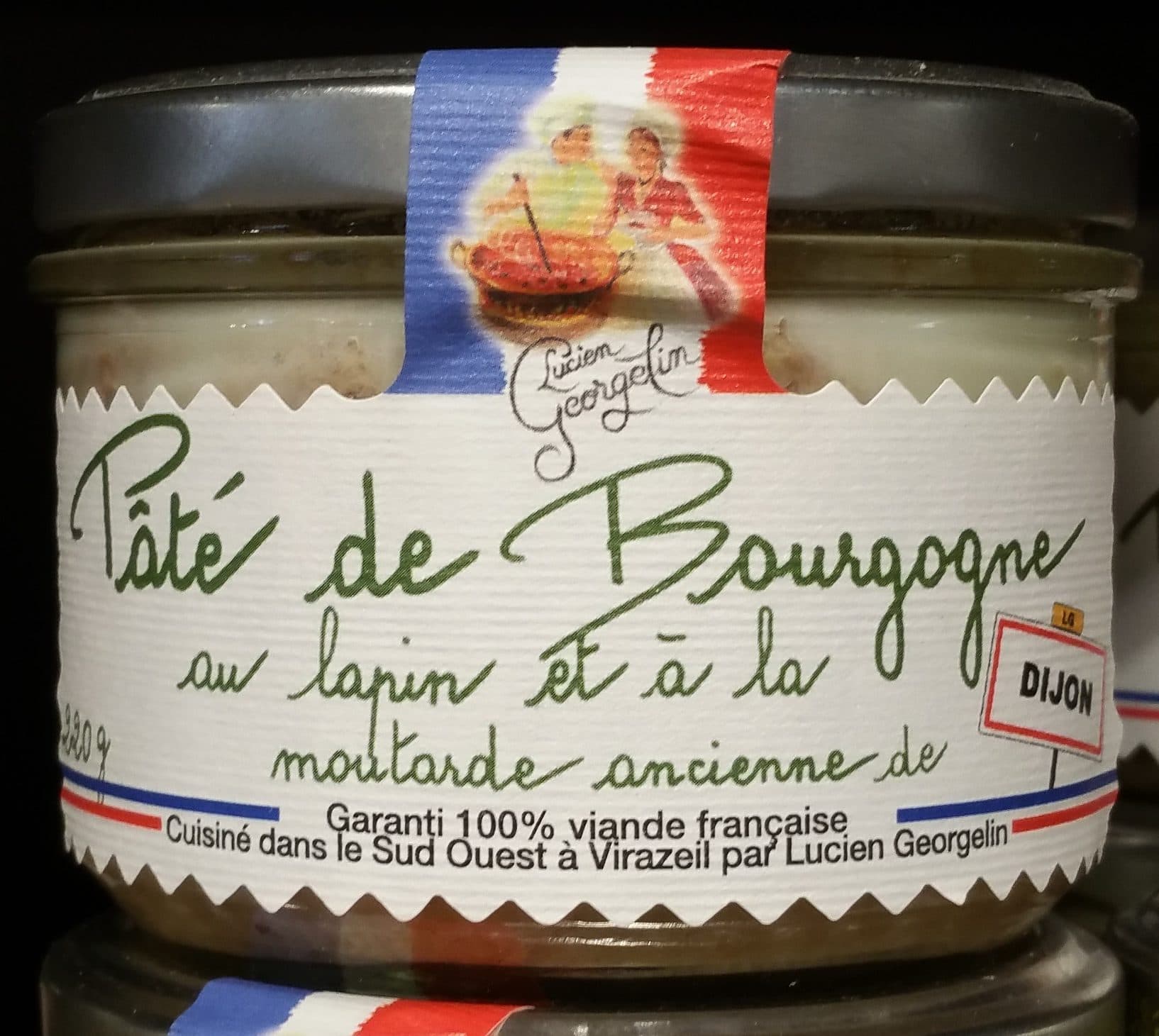 Lucien Georgelin Pâté de Bourgogne au Lapin et à la Moutarde Ancienne de Dijon packshot