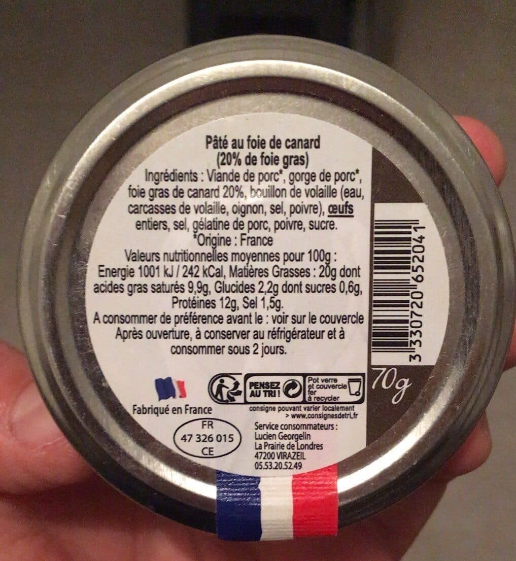 Les Vieilles Conserves d'Autrefois Paté du dimanche packshot