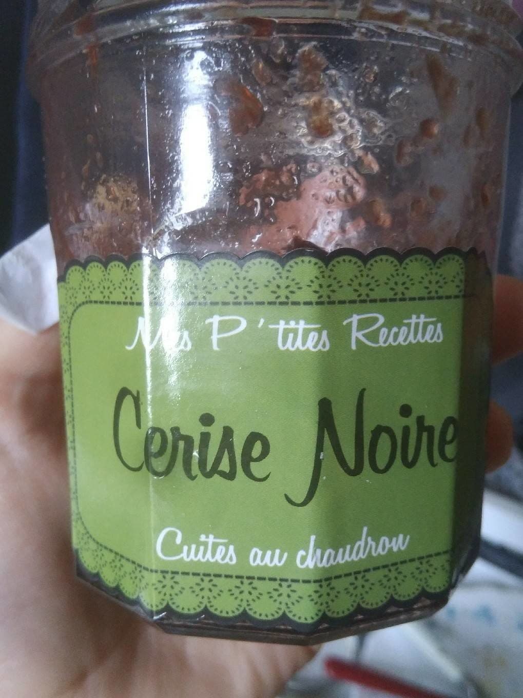 Mes P'tites Recettes Confiture cerise noir packshot