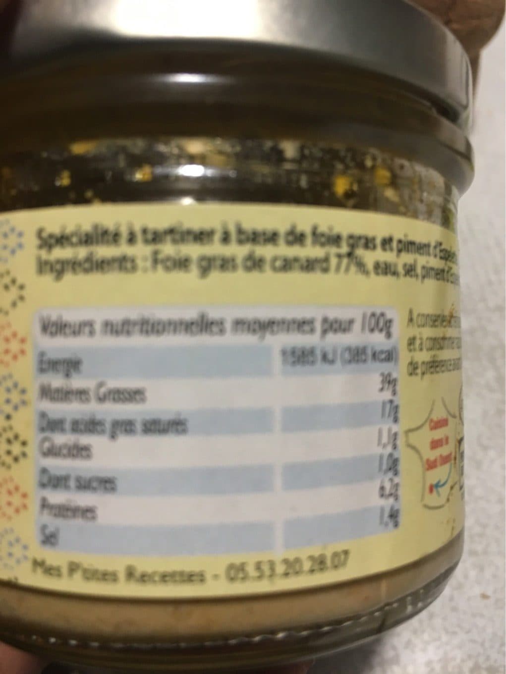 Mes p'tites recettes Délice de foie gras packshot