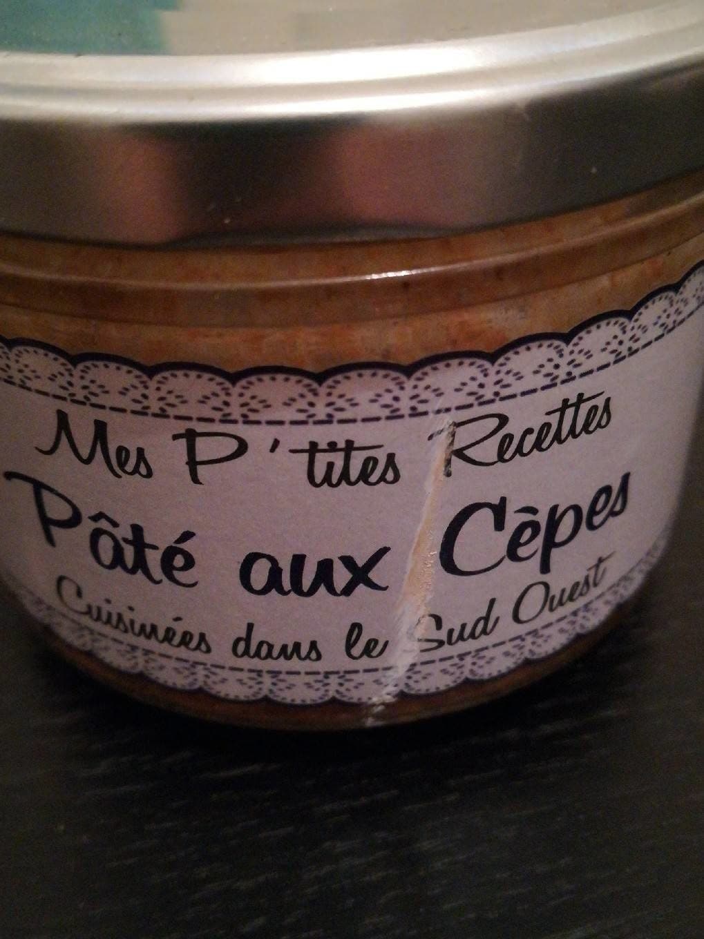 Mes P'tites Recettes Pâté aux cèpes packshot