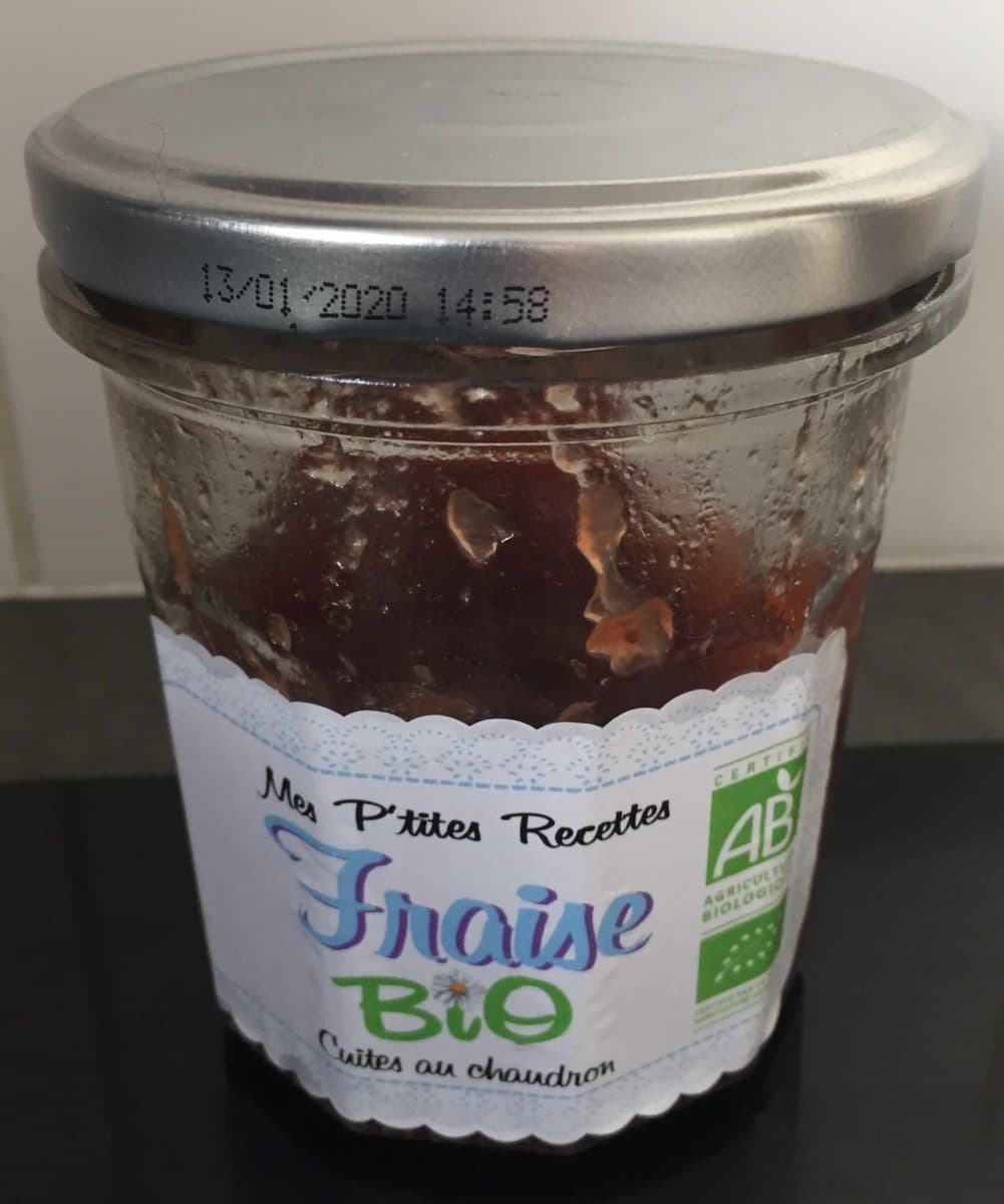 Mes P'tites Recettes fraise bio cuites au chaudron packshot