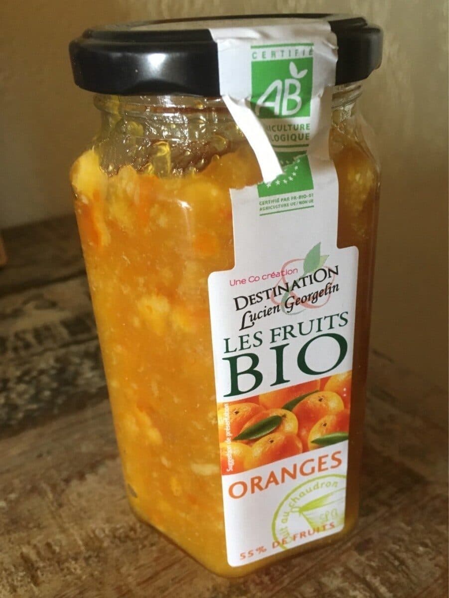 Les fruits bio Confiture Orange 55% 300G Cuit / Chaudron Bio packshot