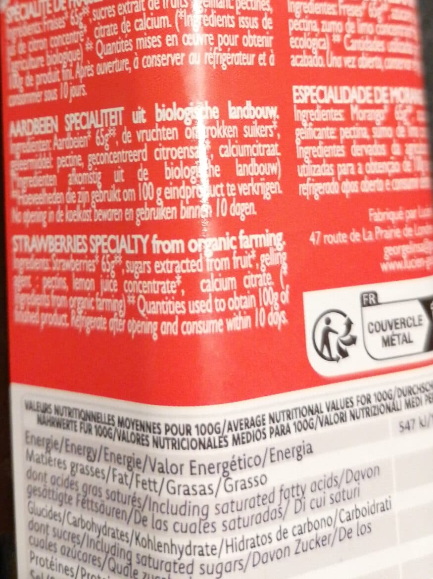 Lucien Georgelin Confiture de Fraises packshot