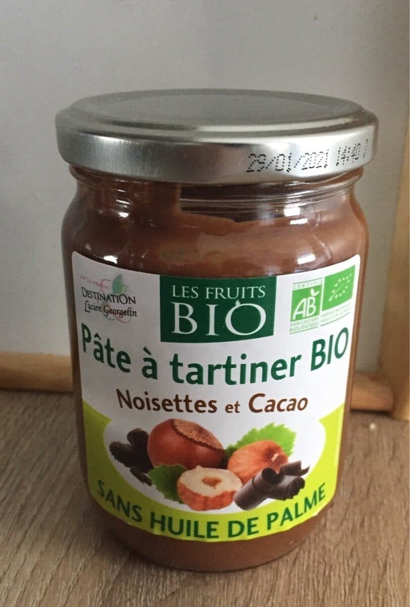 Lucien Georgelin Pate a tartiner bio noisettes et cacao packshot