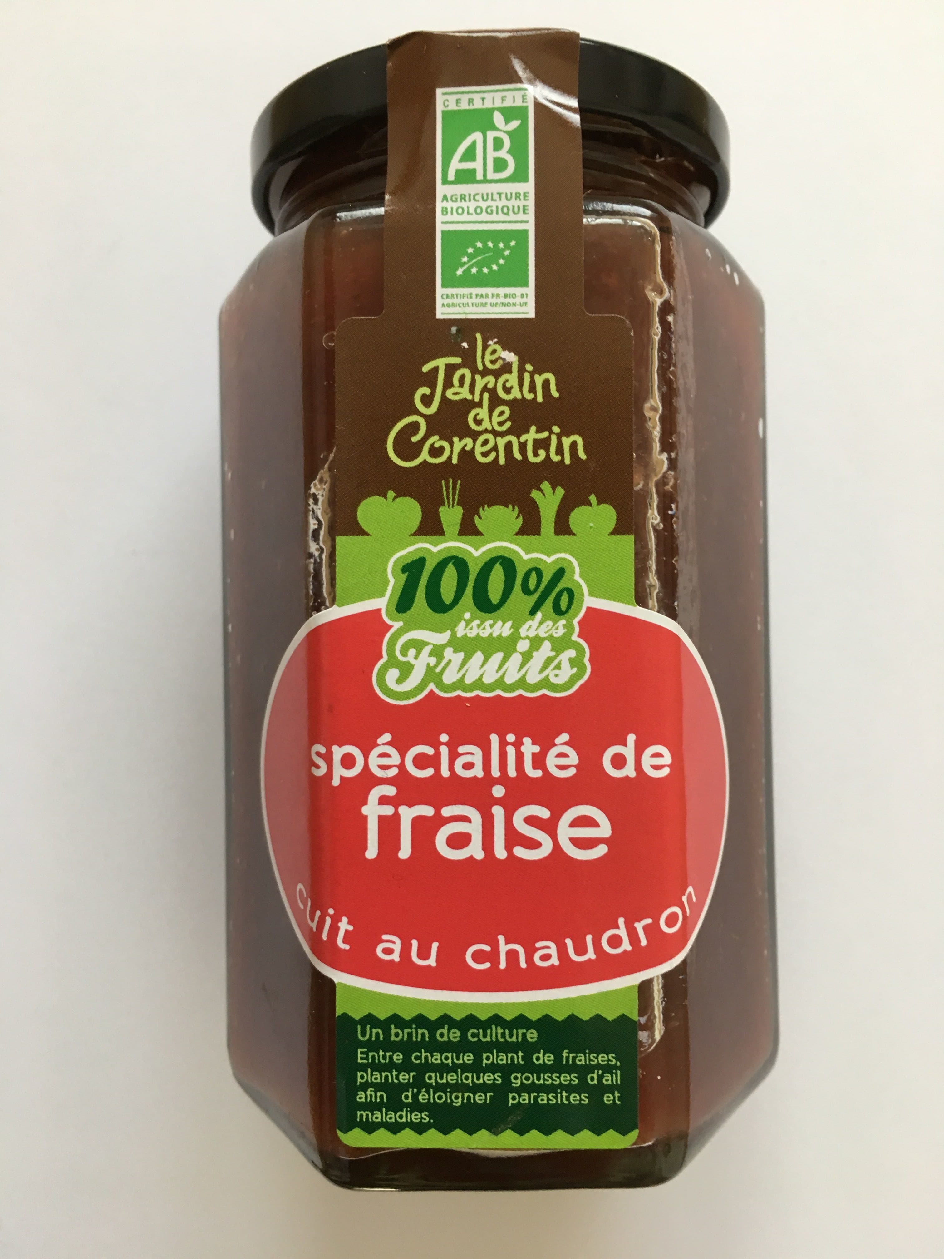 Le jardin de Corentin Spécialité de Fraise cuit au chaudron packshot