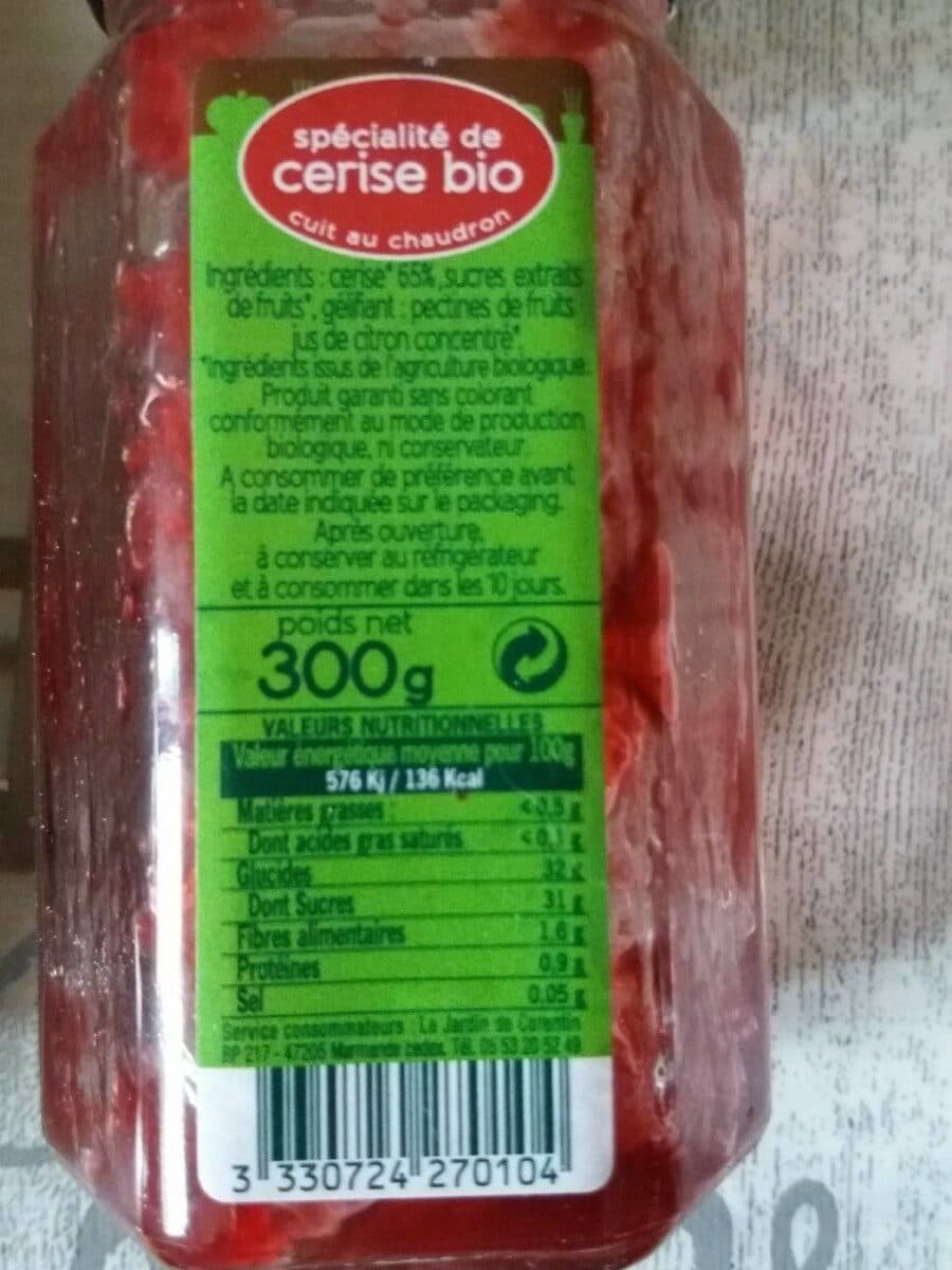 Le jardin de corentin Spécialité de cerise bio packshot
