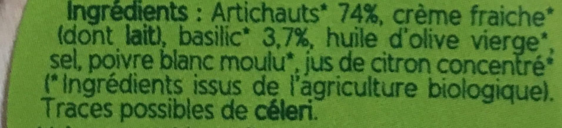 Le Jardin de Corentin Artichauts au Basilic à Tartiner packshot