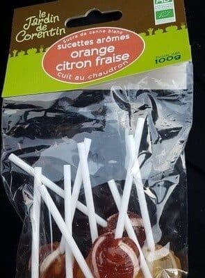 Le jardin de corentin Sucettes a L'orange Au Citron Et Fraise X10 packshot