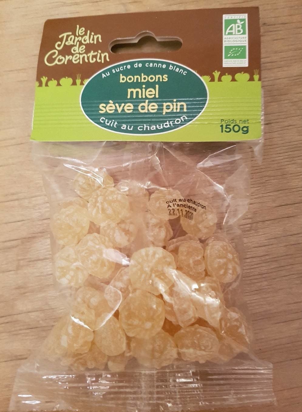 Le jardin de corentin Bonbon Dur Miel Seve De Pin packshot