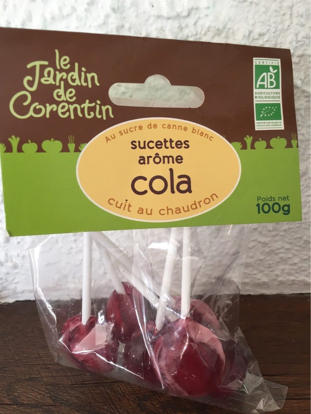 Le jardin de corentin Sucette Cola X10 packshot
