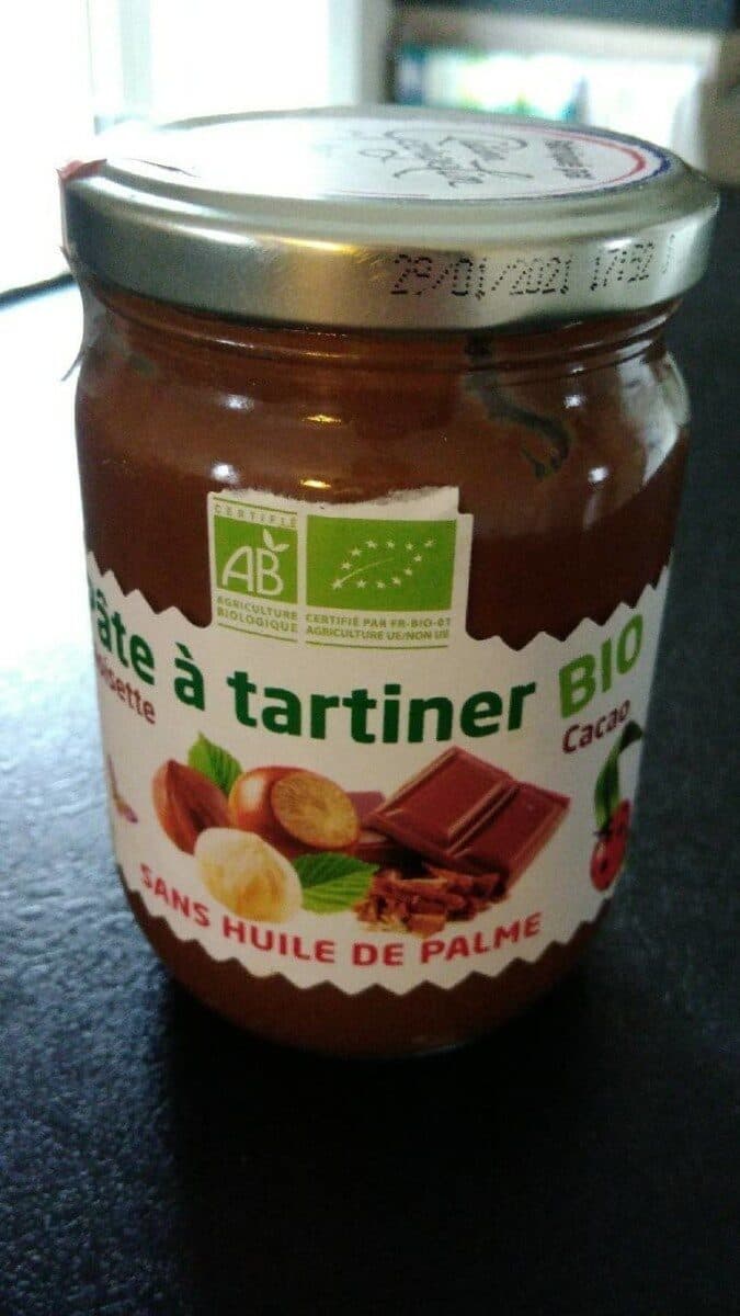 Lucien Georgelin Pâte à tartiner BIO cacao noisette sans huile de palme packshot