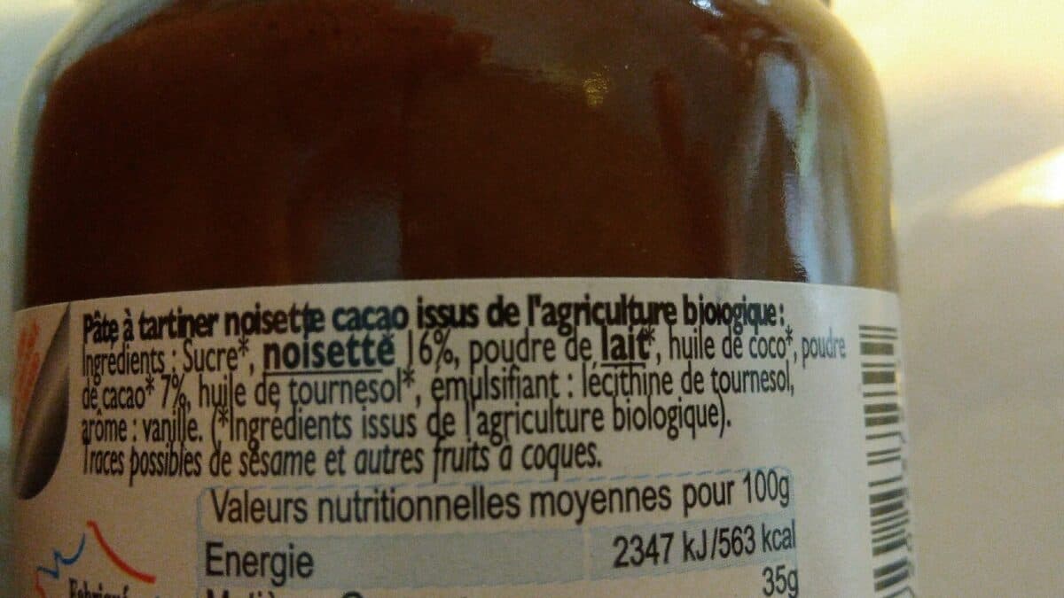 Lucien Georgelin Pâte à tartiner BIO cacao noisette sans huile de palme packshot