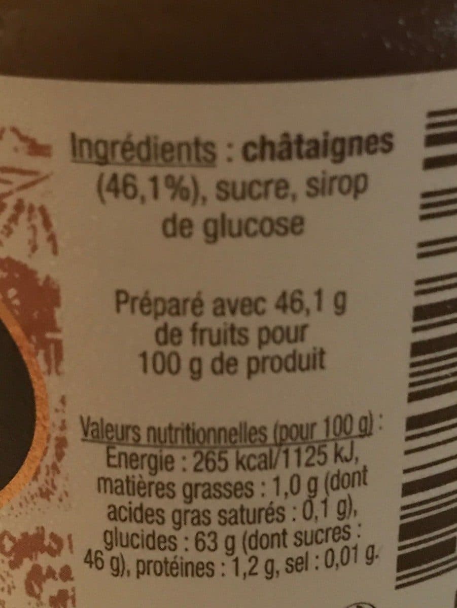 Open Food Facts Confiture de Châtaignes packshot