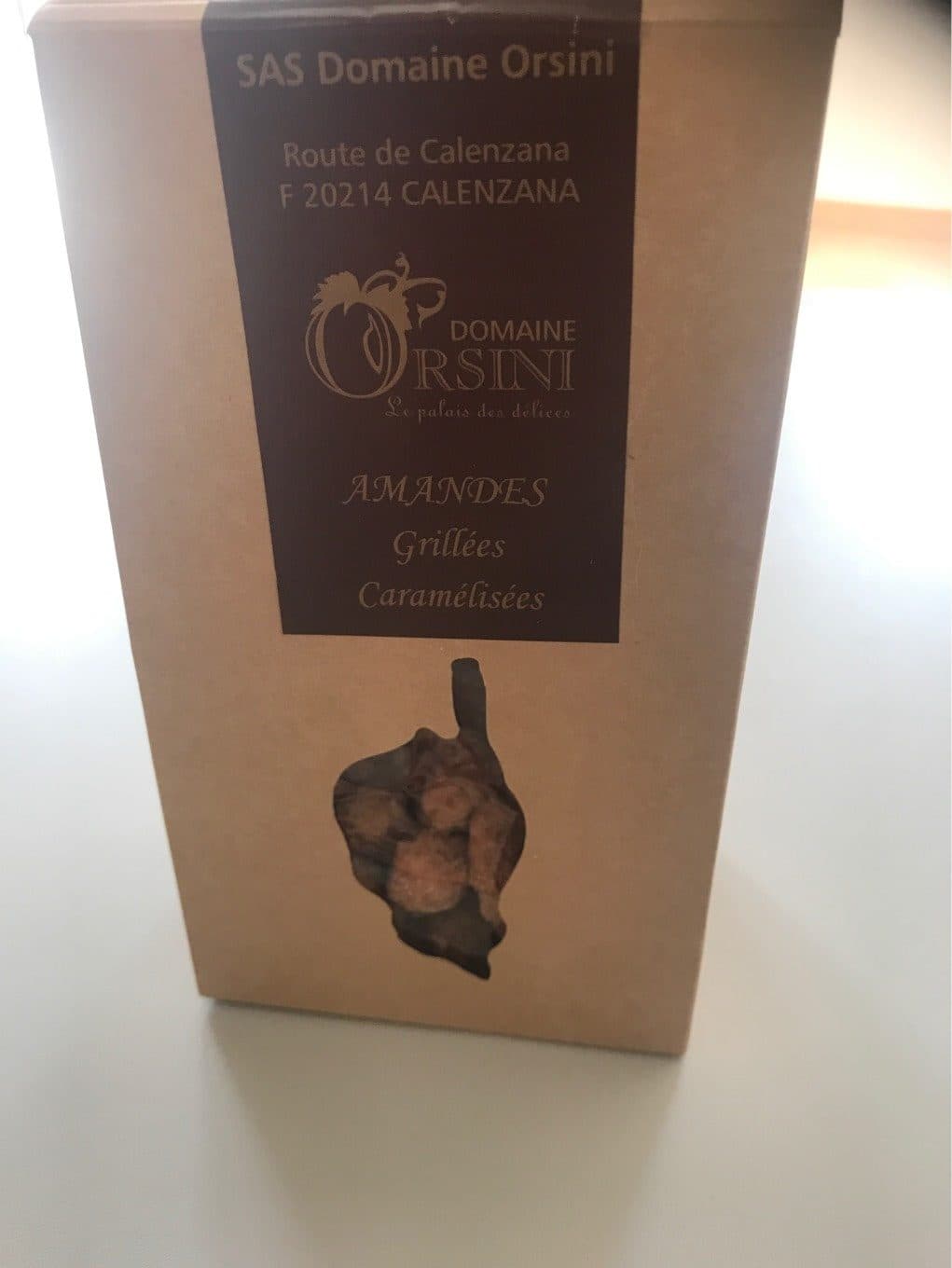 Domaine Orsini Amandes grillées caramélisées packshot