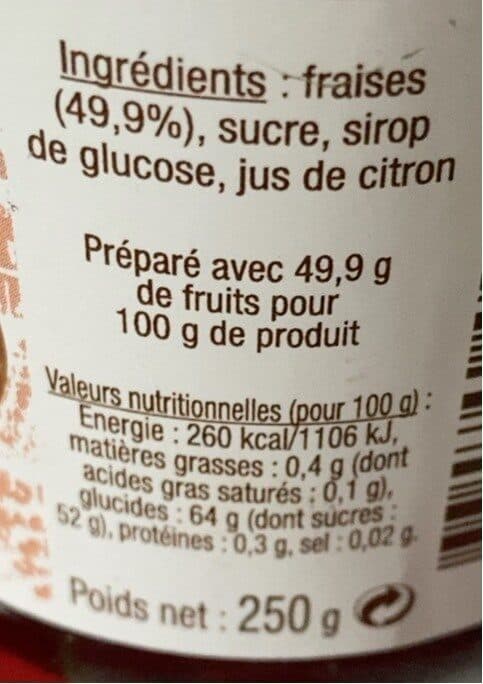 Domaine Orsini Confiture de fraise packshot