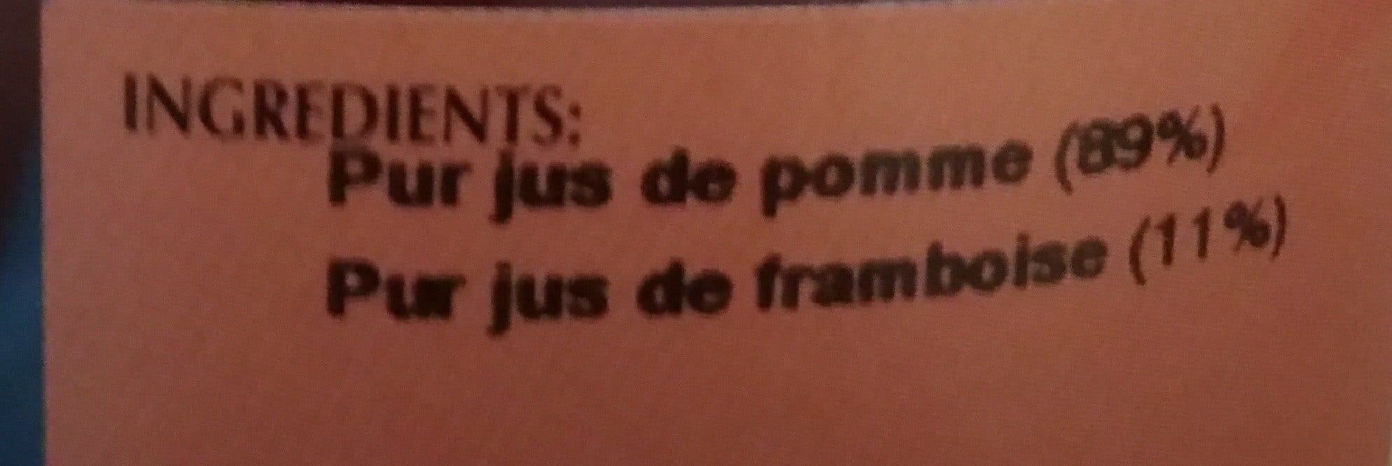 Ferme fruitière de la Hautière Pur jus La Ferme Fruitiere Pomme framboise packshot