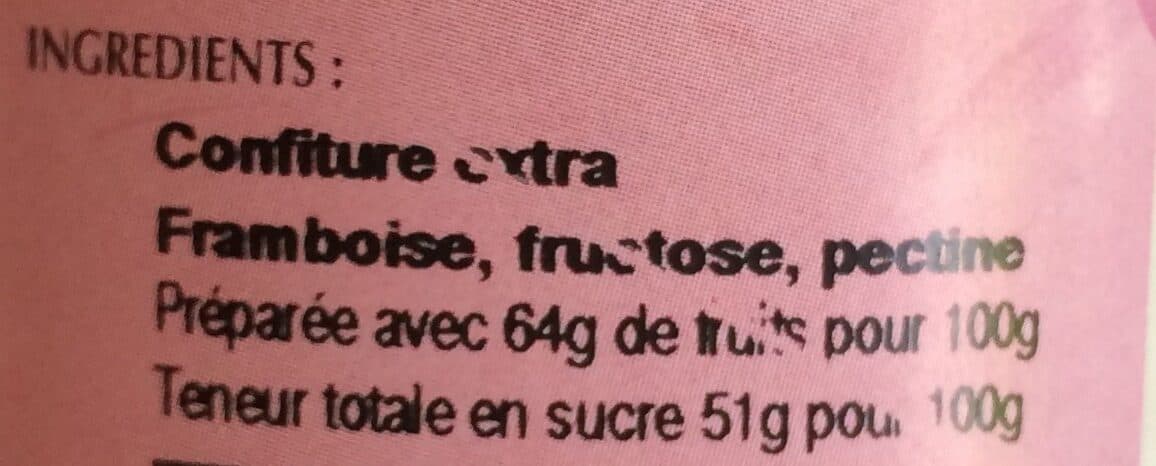 Ferme Fruitière de la Hautière Confiture La Ferme Fruitiere Framboise packshot